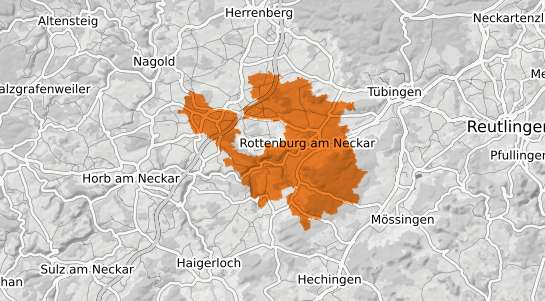 Mietspiegelkarte Rottenburg am Neckar